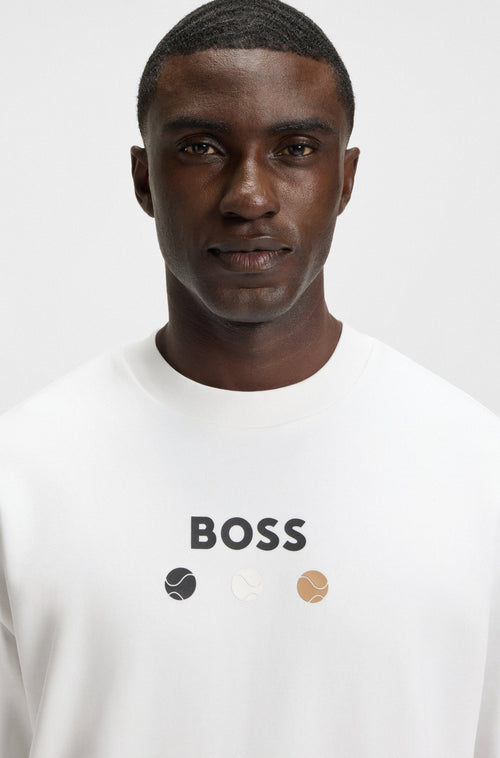 BOSS Cotton-terry sweatshirt