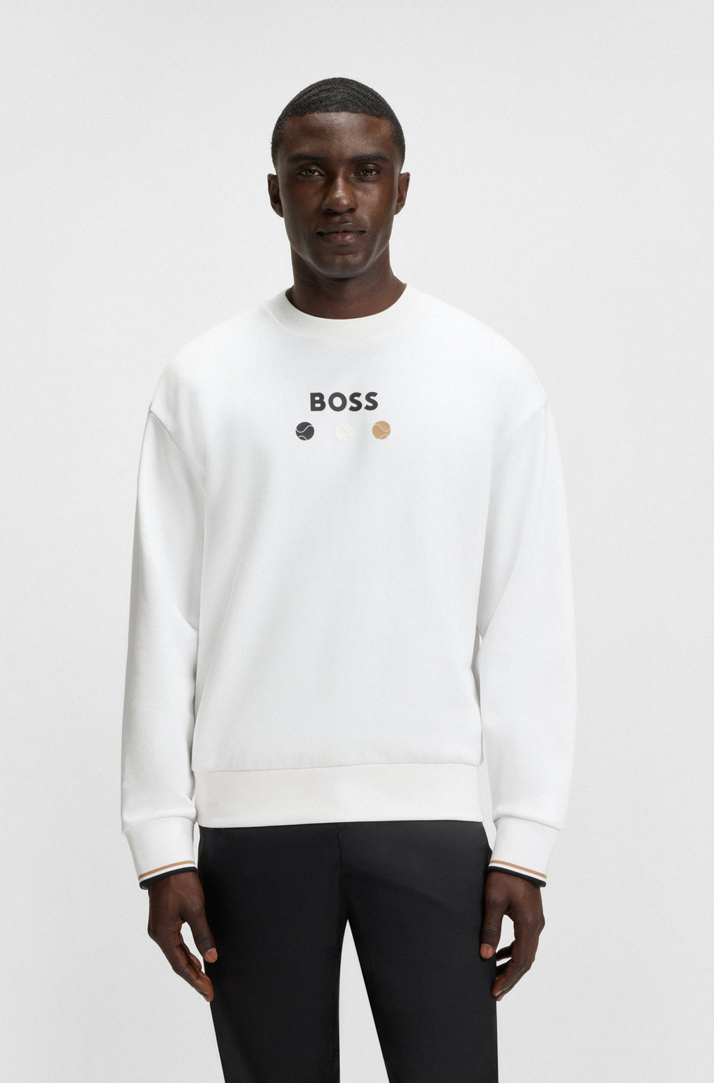 BOSS Cotton-terry sweatshirt