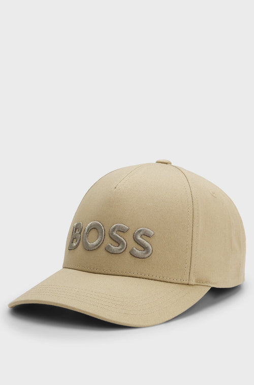 BOSS COTTON-TWILL CAP WITH EMBROIDERED LOGO
