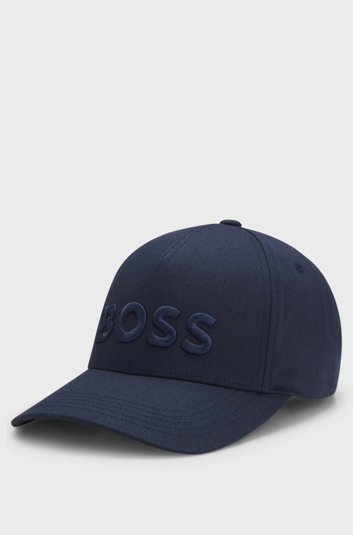 BOSS COTTON-TWILL CAP WITH EMBROIDERED LOGO