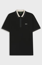 BOSS tipped-collar polo shirt