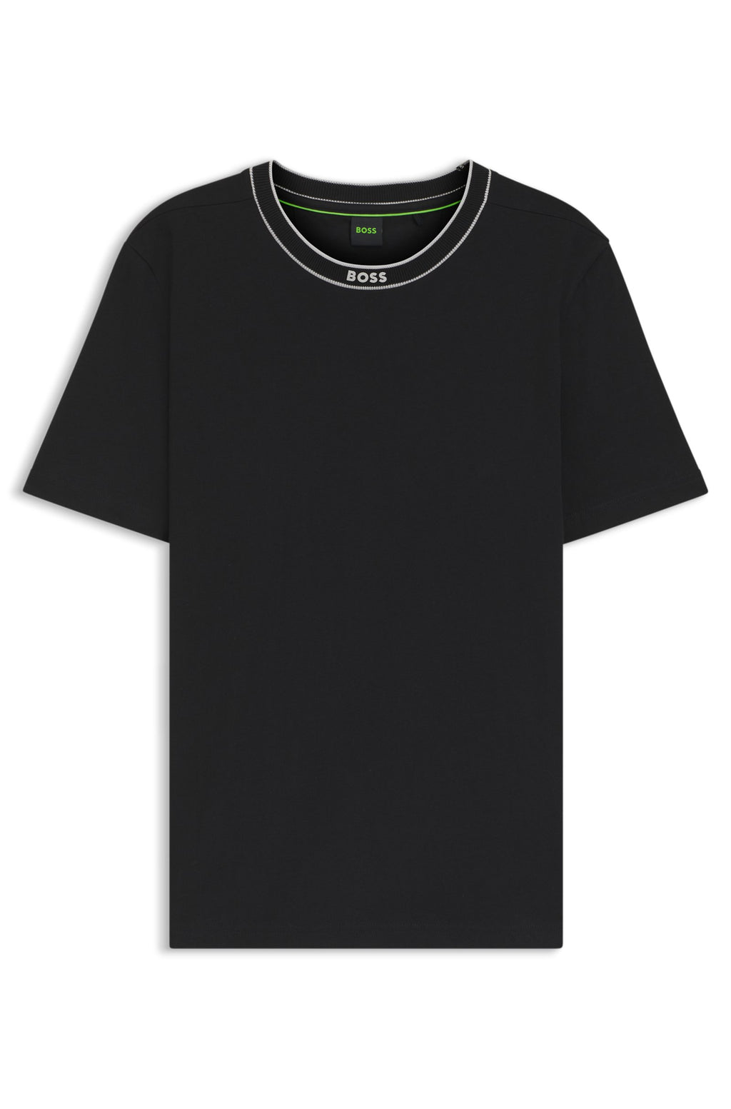 BOSS Striped-collar T-shirt