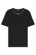 BOSS Striped-collar T-shirt