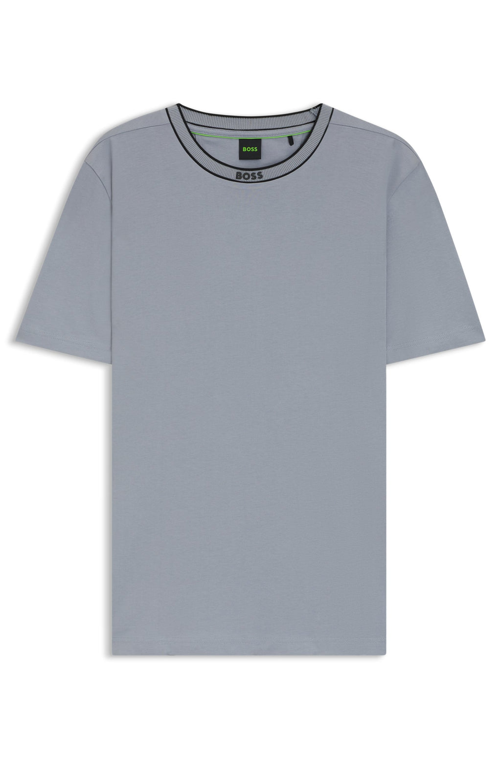 BOSS Striped-collar T-shirt