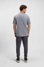 BOSS Striped-collar T-shirt