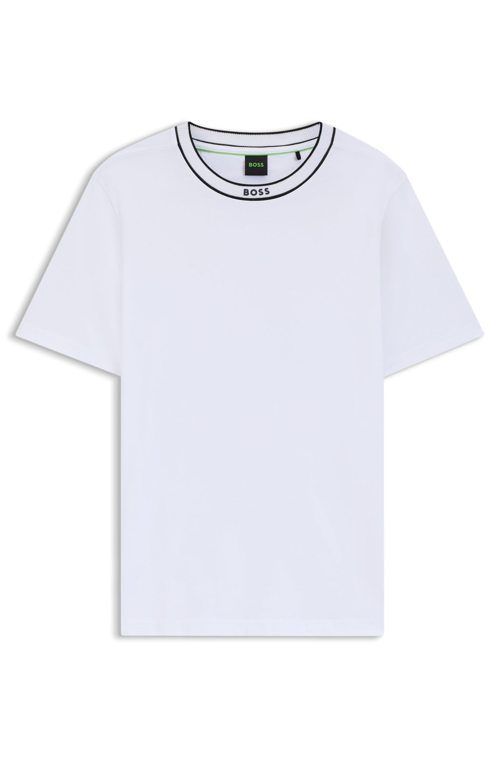 BOSS Striped-collar T-shirt