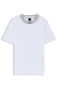 BOSS Striped-collar T-shirt