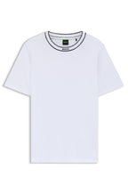 BOSS Striped-collar T-shirt