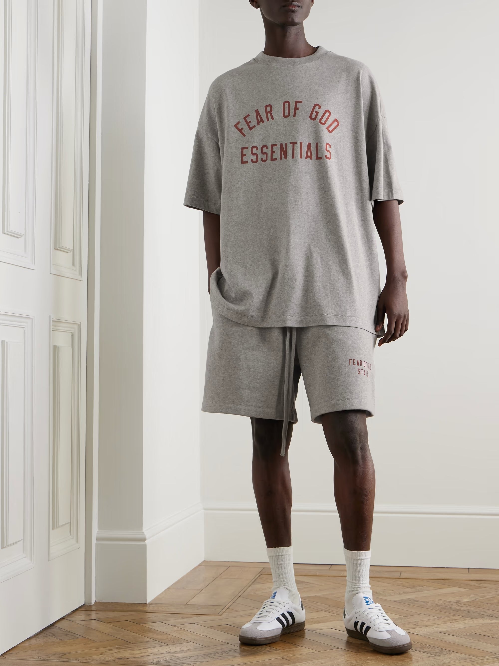 Fear of God Essentials Fleece Soccer Short - 'Dark Heather'