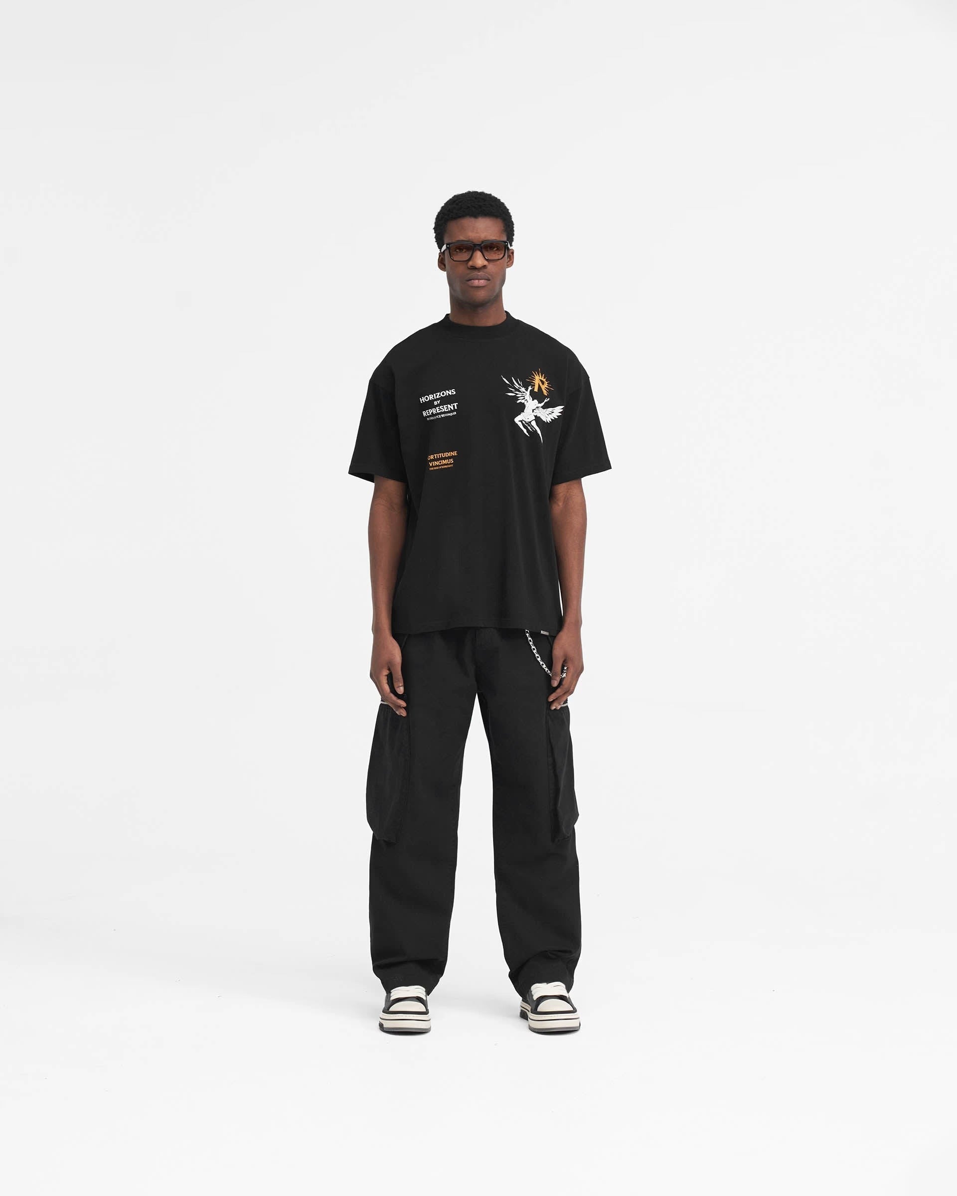 Represent Icarus T-Shirt - "Jet Black"
