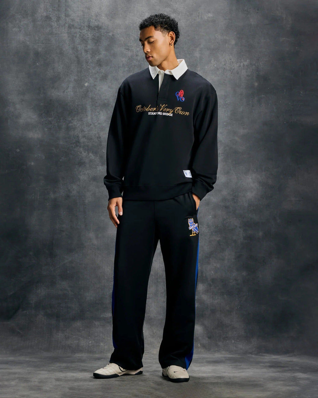 OVO x Chelsea FC Rugby Sweatshirt - "Black"