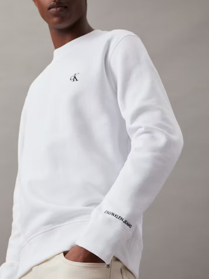 Calvin Klein Cotton Blend Fleece Sweatshirt