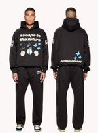 Broken Planet escape To The Future Hoodie Black