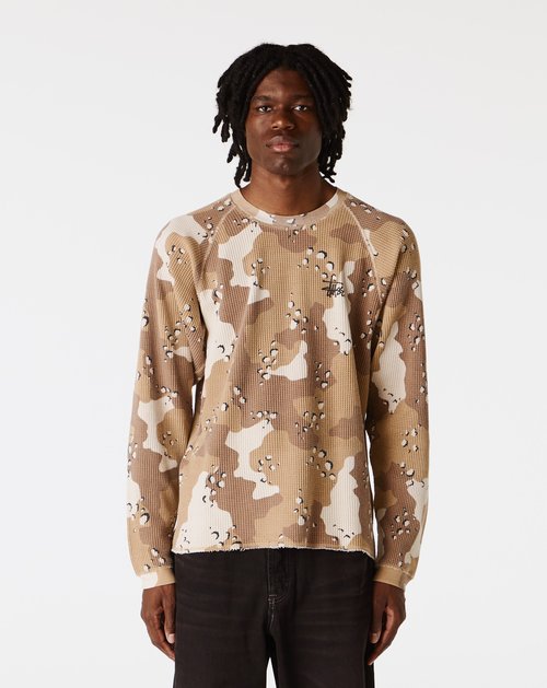 Stussy Raglan Thermal Long sweater - "Desert Camo"
