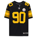 NFL Pittsburgh Steelers Color Rush Limited Jersey T.J. Watt Black  #90